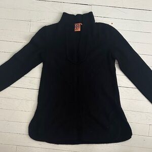 Tory Burch Black Cowl Neck Sweater